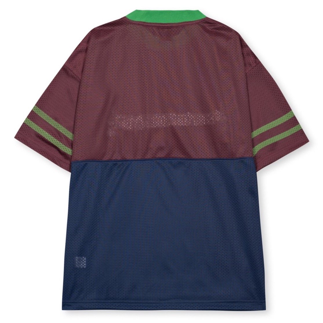 Brain Dead Paneled Football Mesh Shirt - Yellow