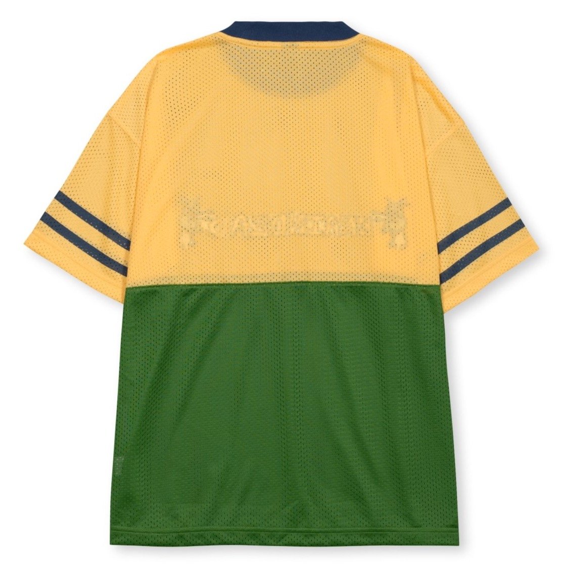 Brain Dead Paneled Football Mesh Shirt - Burgundy