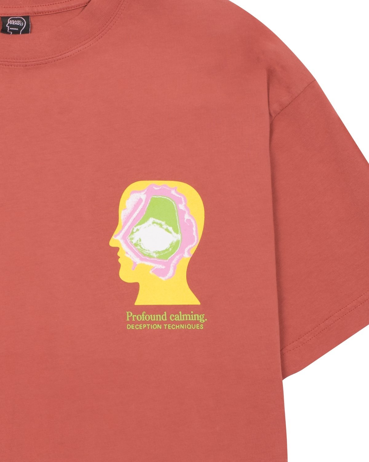 Brain Dead Profound Calming Techniques T-Shirt - Orange