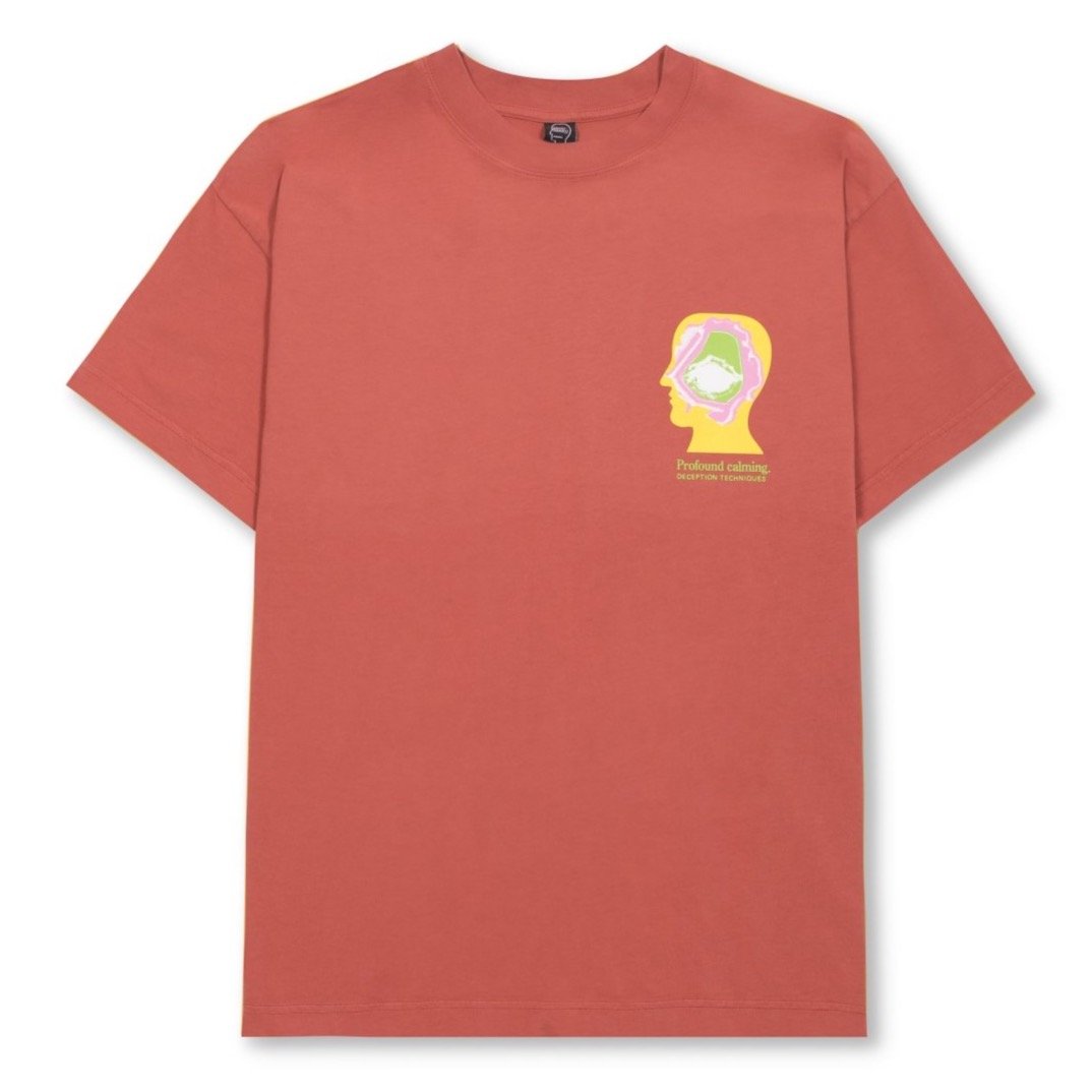 Brain Dead Profound Calming Techniques T-Shirt - Orange