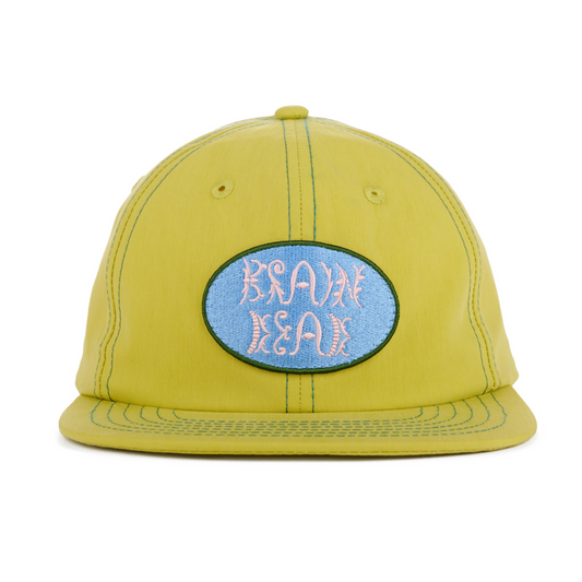 Brain Dead Bugs Lyfe 6 Panel Cap - Mustard
