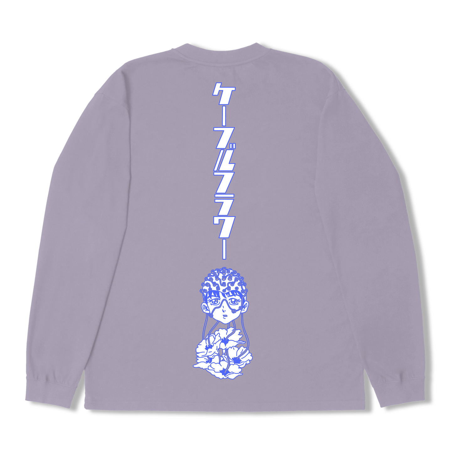 Edwin Flora Mind L/S T-Shirt - Lavender Grey