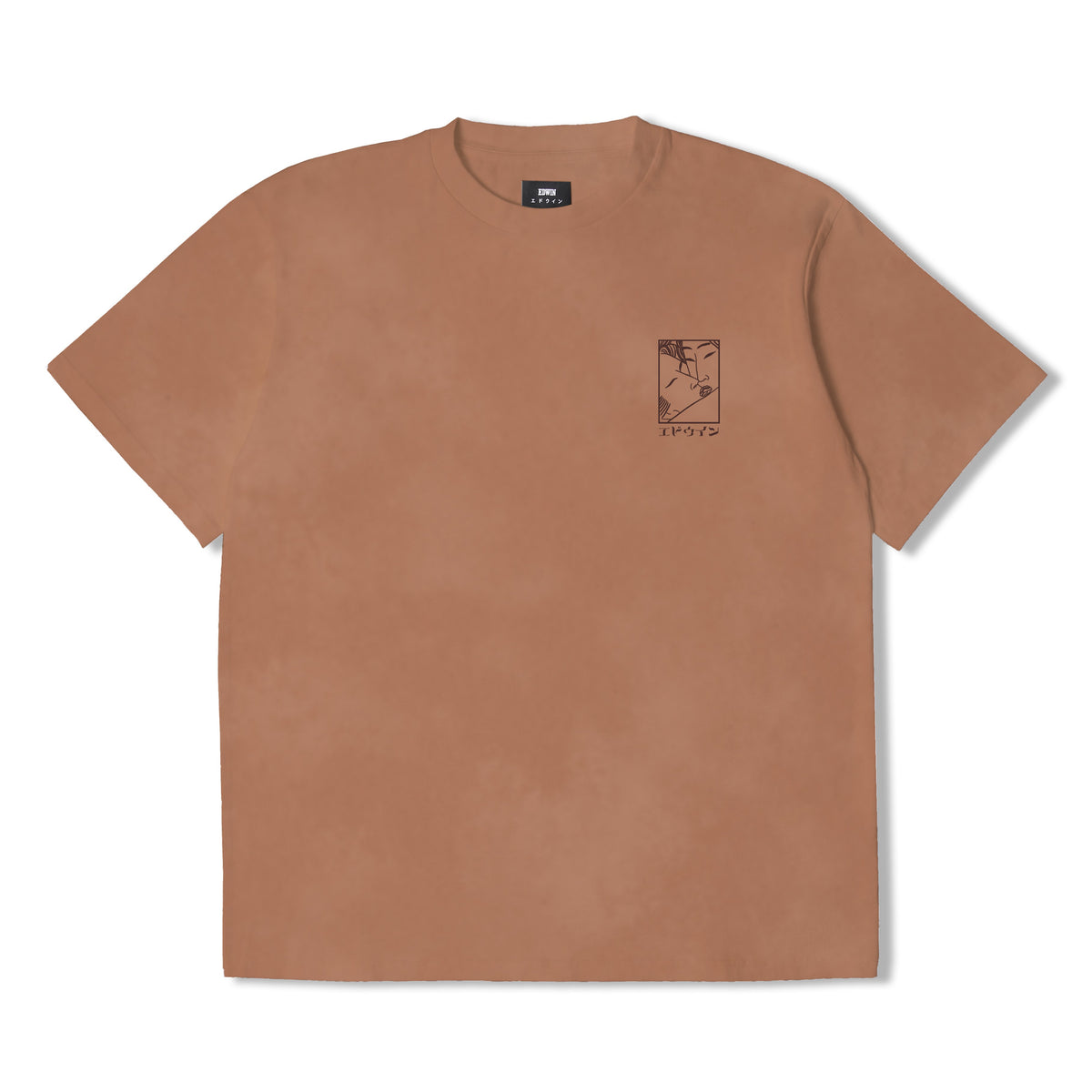 Edwin Kissu Chest T-Shirt - Acacia Wood Natural