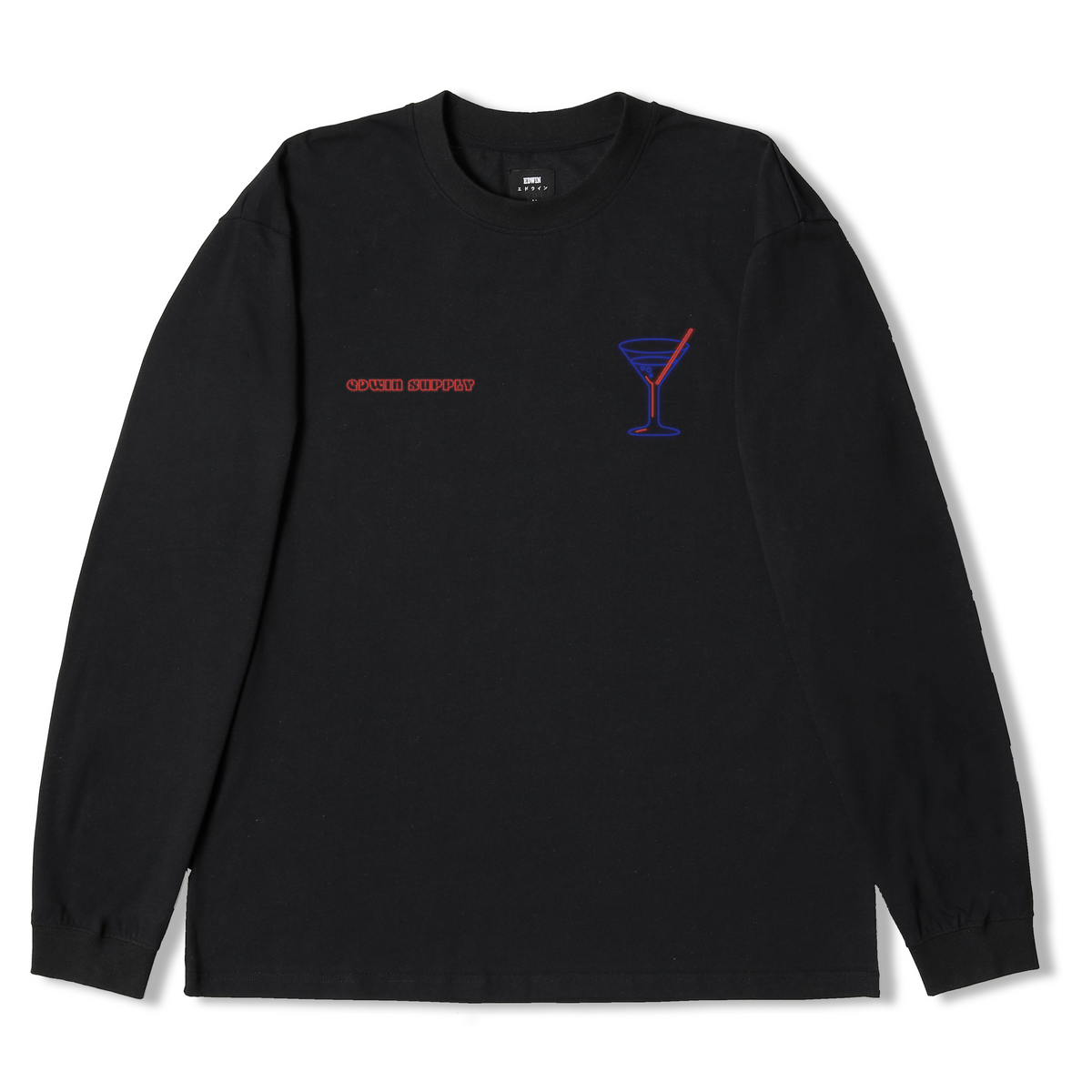 Edwin Paradise Inn L/S T-Shirt - Black