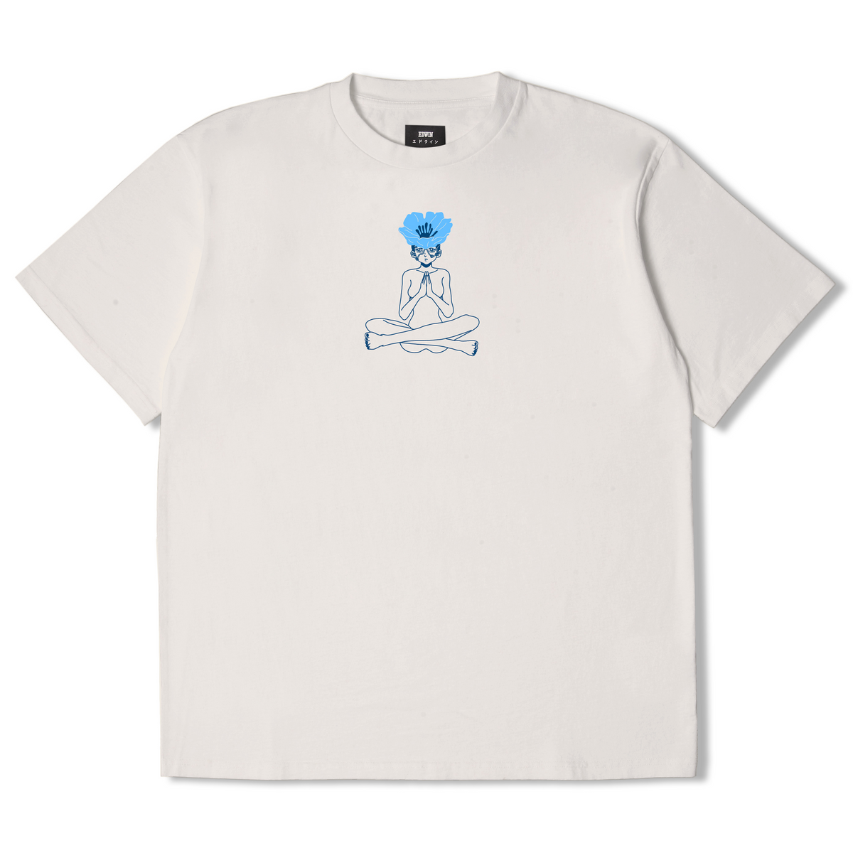 Edwin Wire Blossom T-Shirt - Whisper White