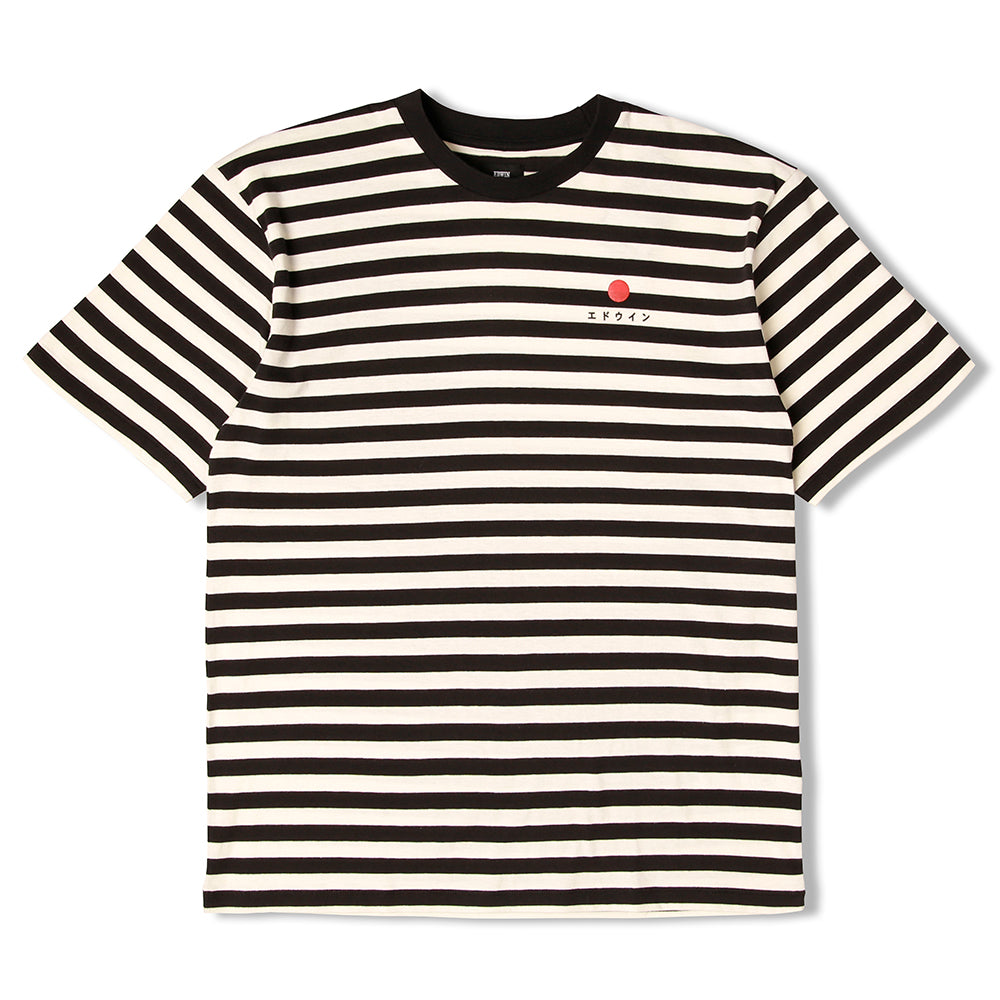 Edwin Basic Stripe T-Shirt - Black