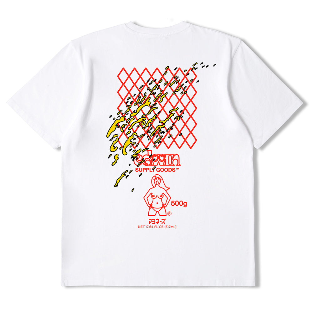 Edwin Mayo T-Shirt - White Garment Washed