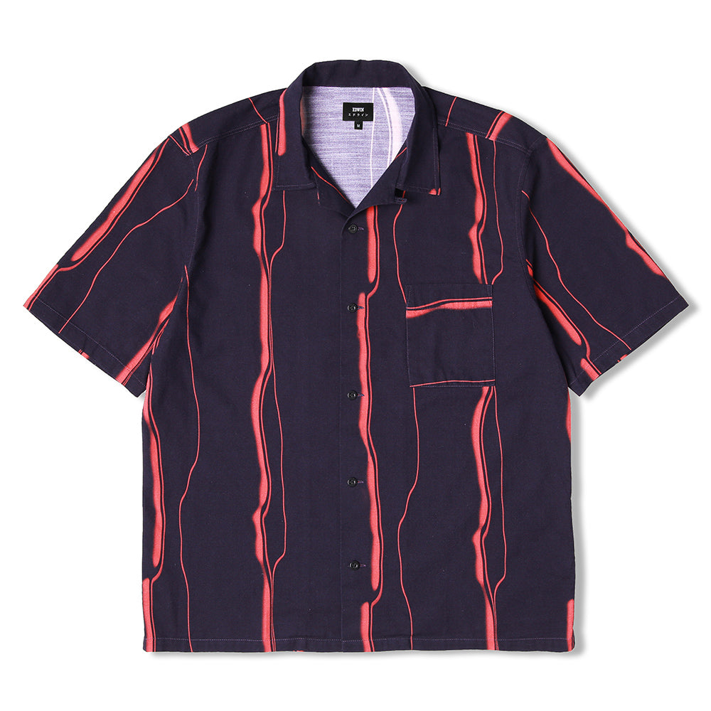 Edwin Mercury Stripes Shirt - Maritime Blue