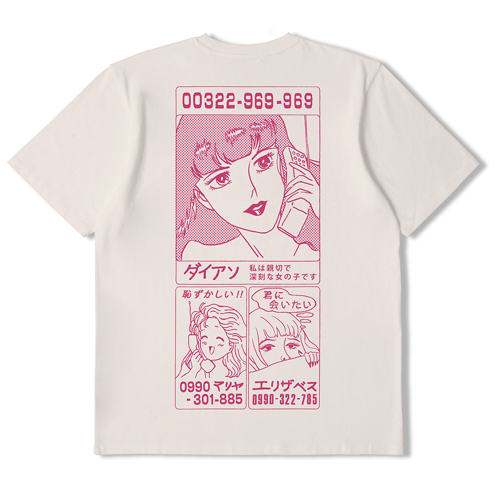 Edwin Phone Love T-Shirt - Whisper White
