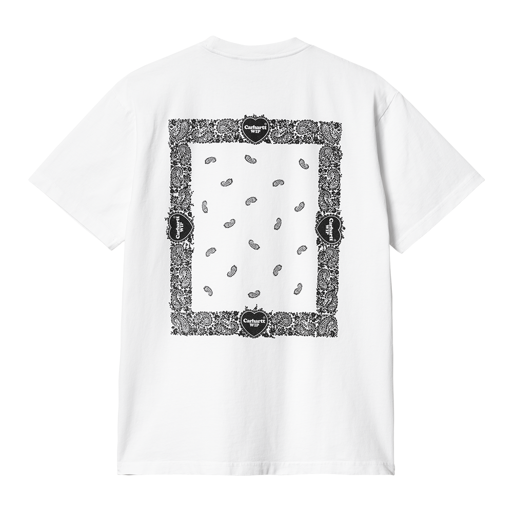 SS Paisley T-Shirt - White Black