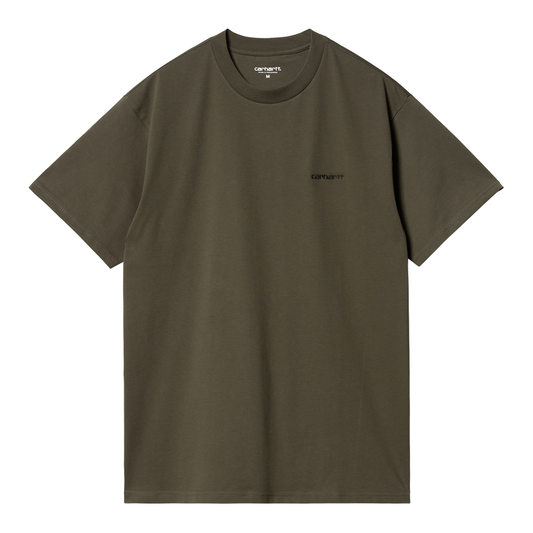 Carhartt WIP Script Embroidery T-Shirt - Cypress Black