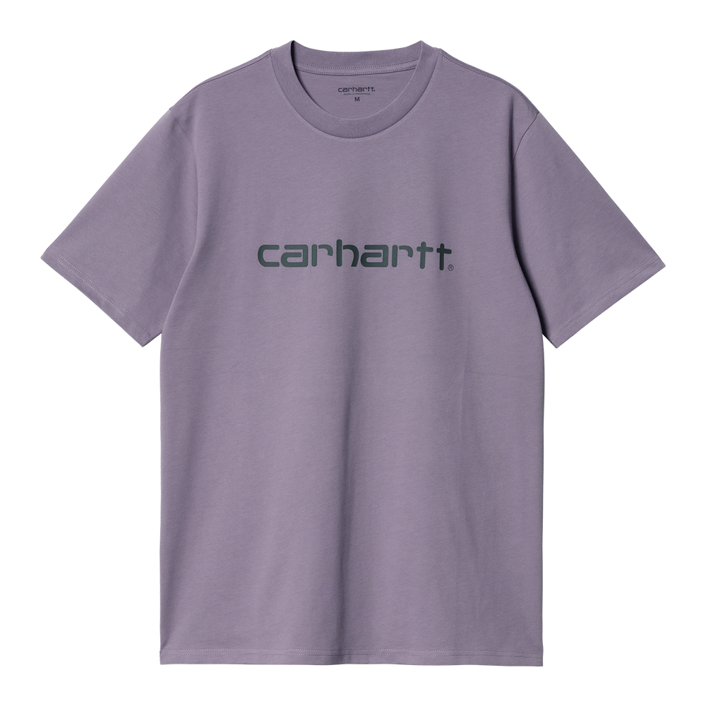 Carhartt WIP Script T-Shirt - Glassy Purple Discovery Green