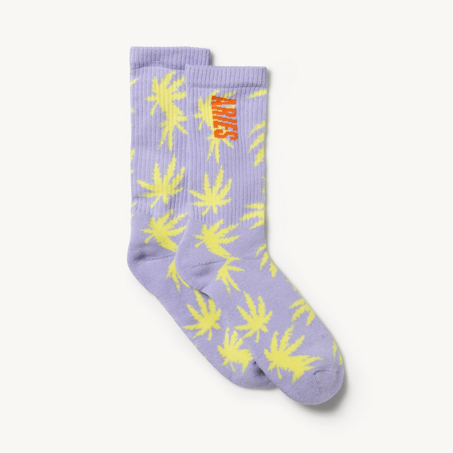 Aries Arise Weed Socks - Lilac