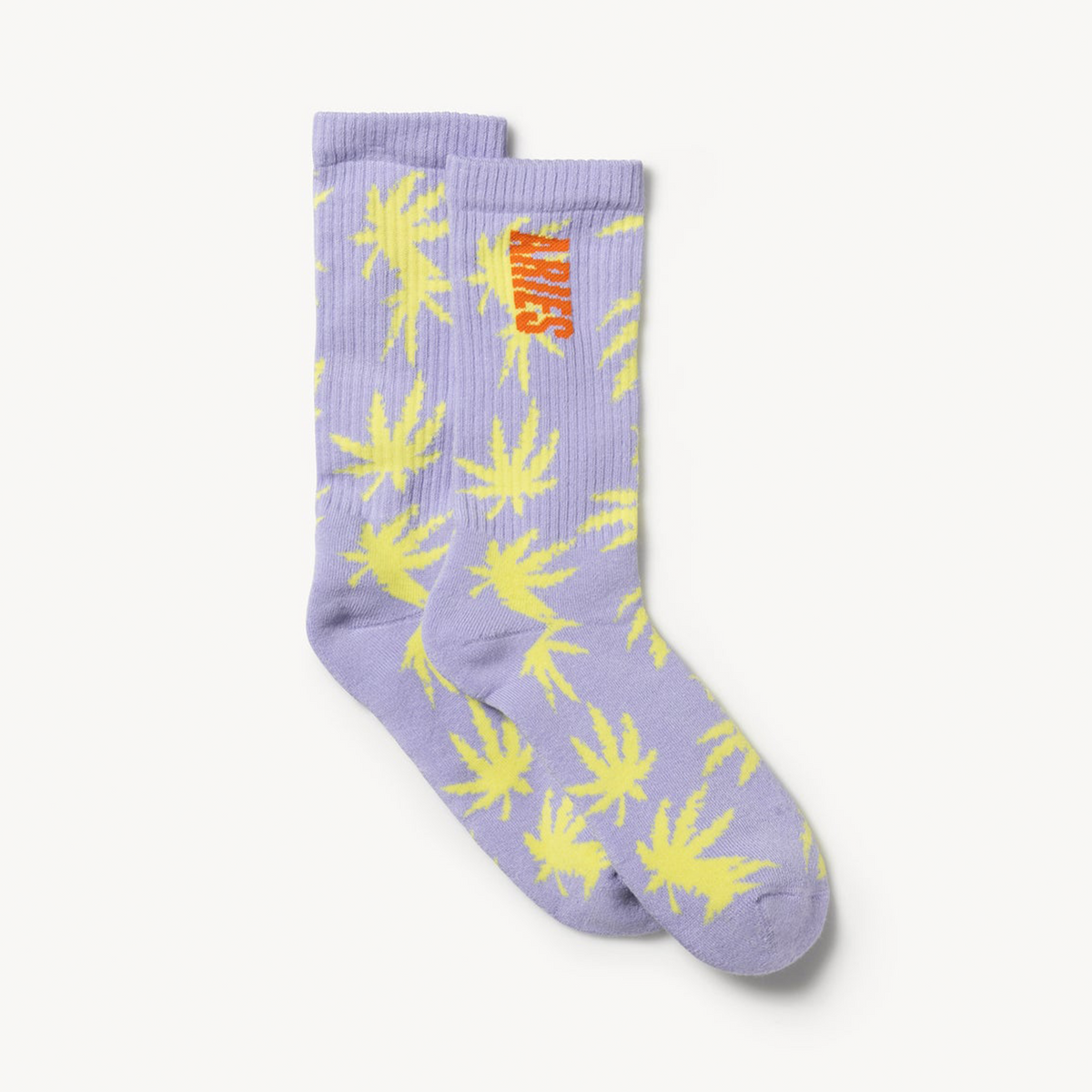 Aries Arise Weed Socks - Lilac