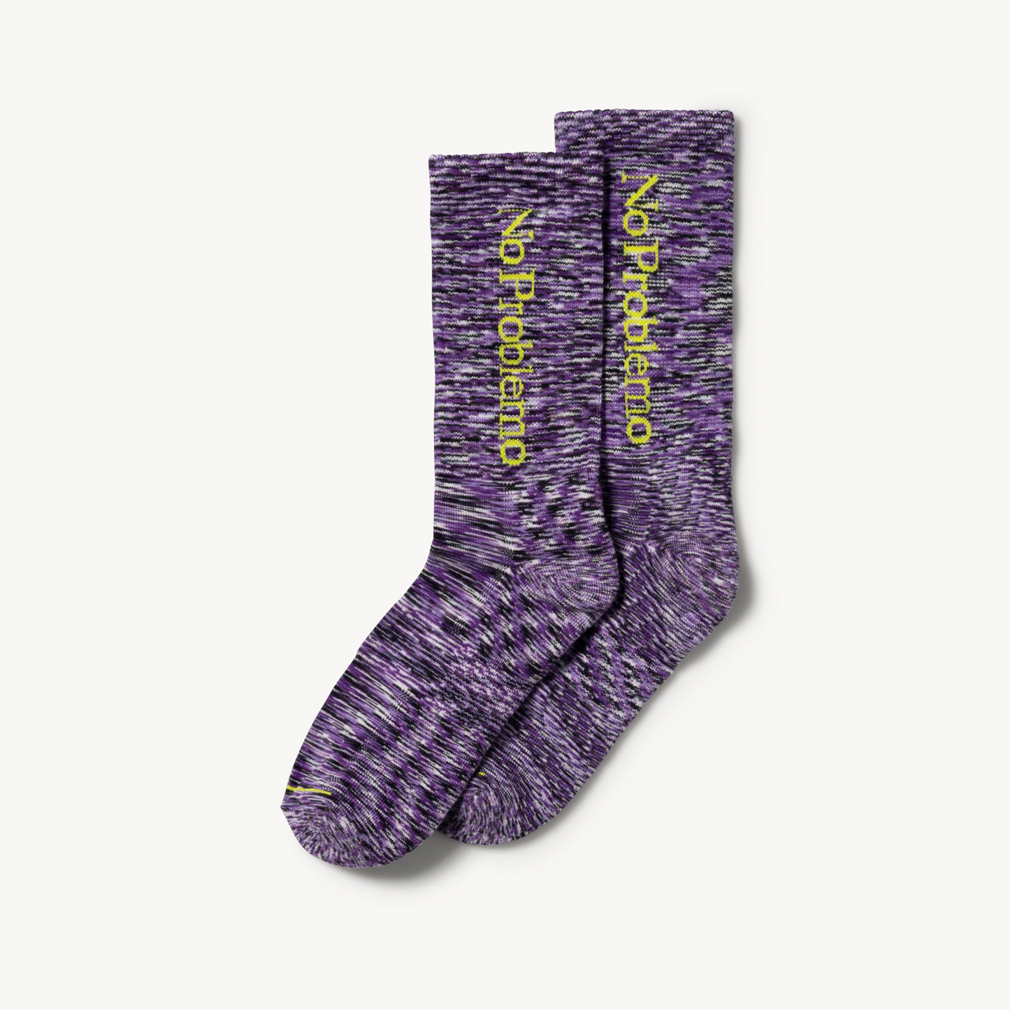 Aries Arise No Problemo Space Dye Socks - Purple