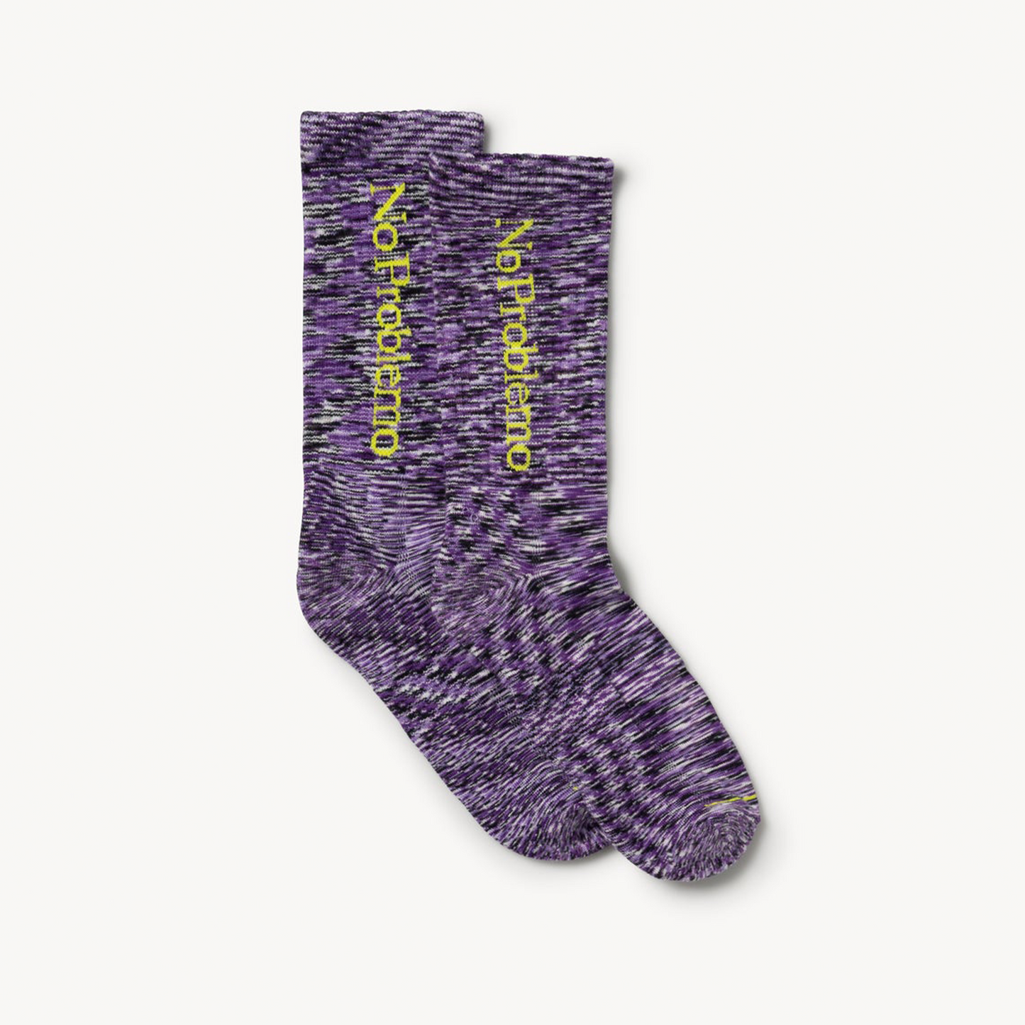 Aries Arise No Problemo Space Dye Socks - Purple