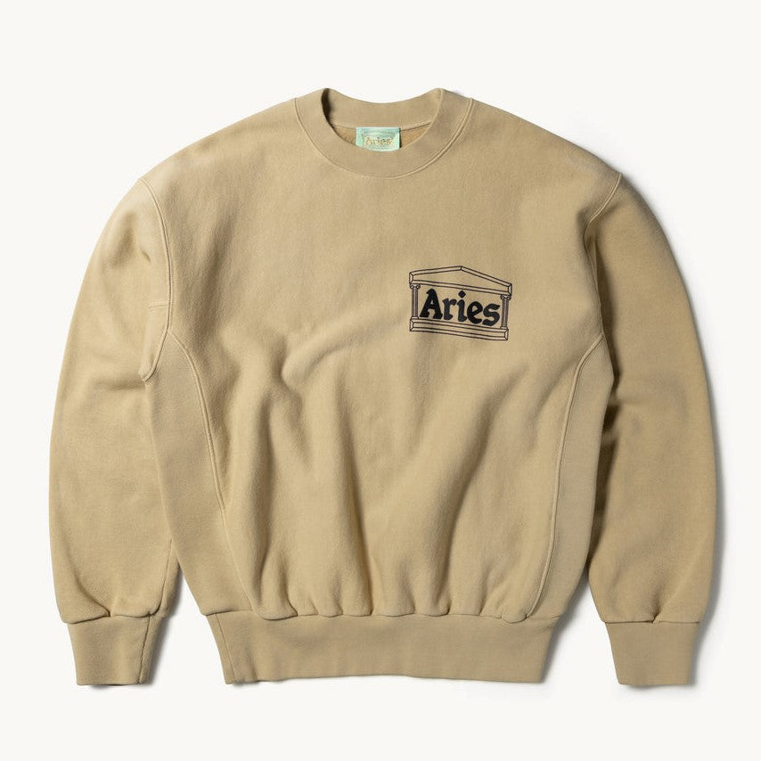 Aries Arise Premium Temple Sweatshirt - Pebble