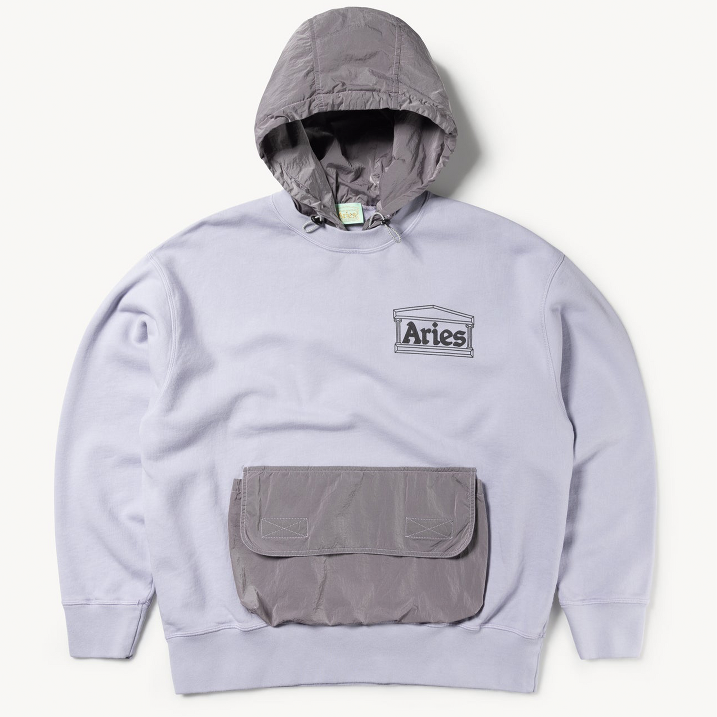 Aries Arise Nylon Hybrid Hoodie - Lilac