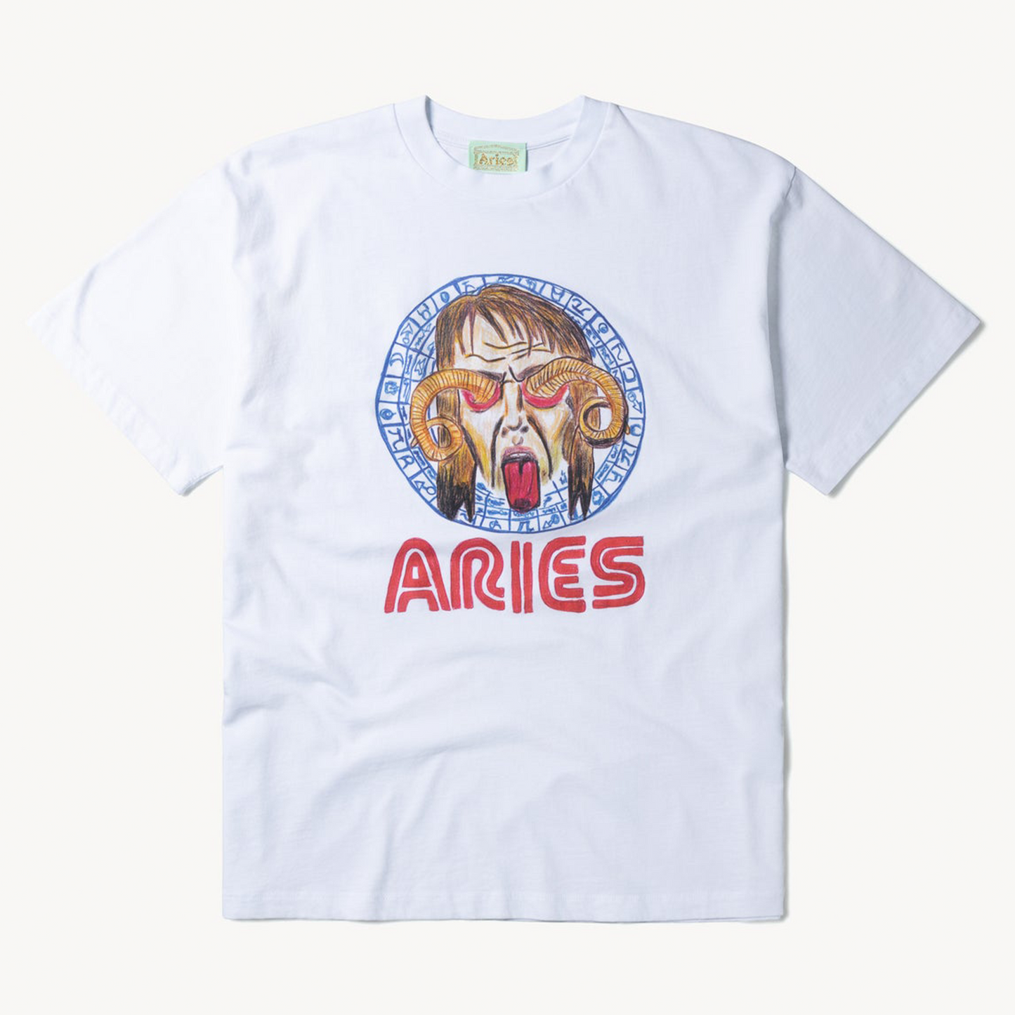 Aries Arise Astrology For Aliens T-Shirt - White