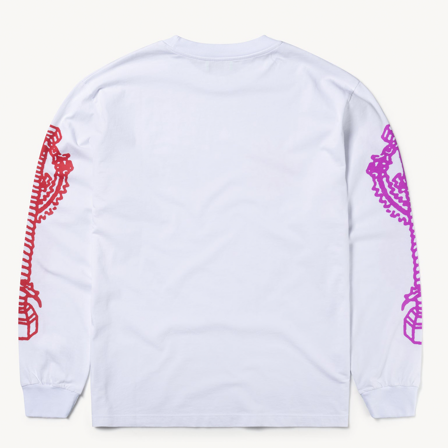 Aries Arise Happy Dude LS T-Shirt - White