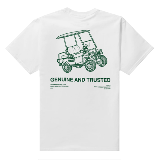 Quiet Golf Q.G.C. Staff T-Shirt - White
