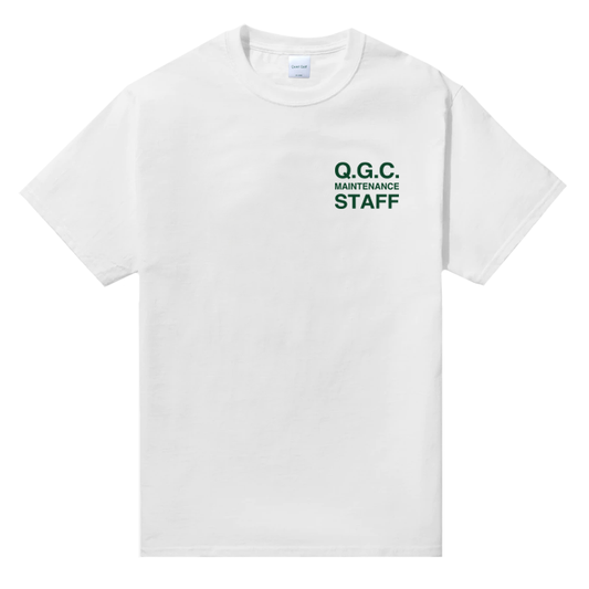Quiet Golf Q.G.C. Staff T-Shirt - White