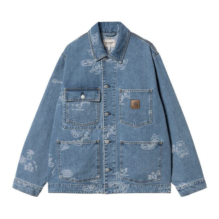 Carhartt WIP Stamp Jacket - Blue Bleached