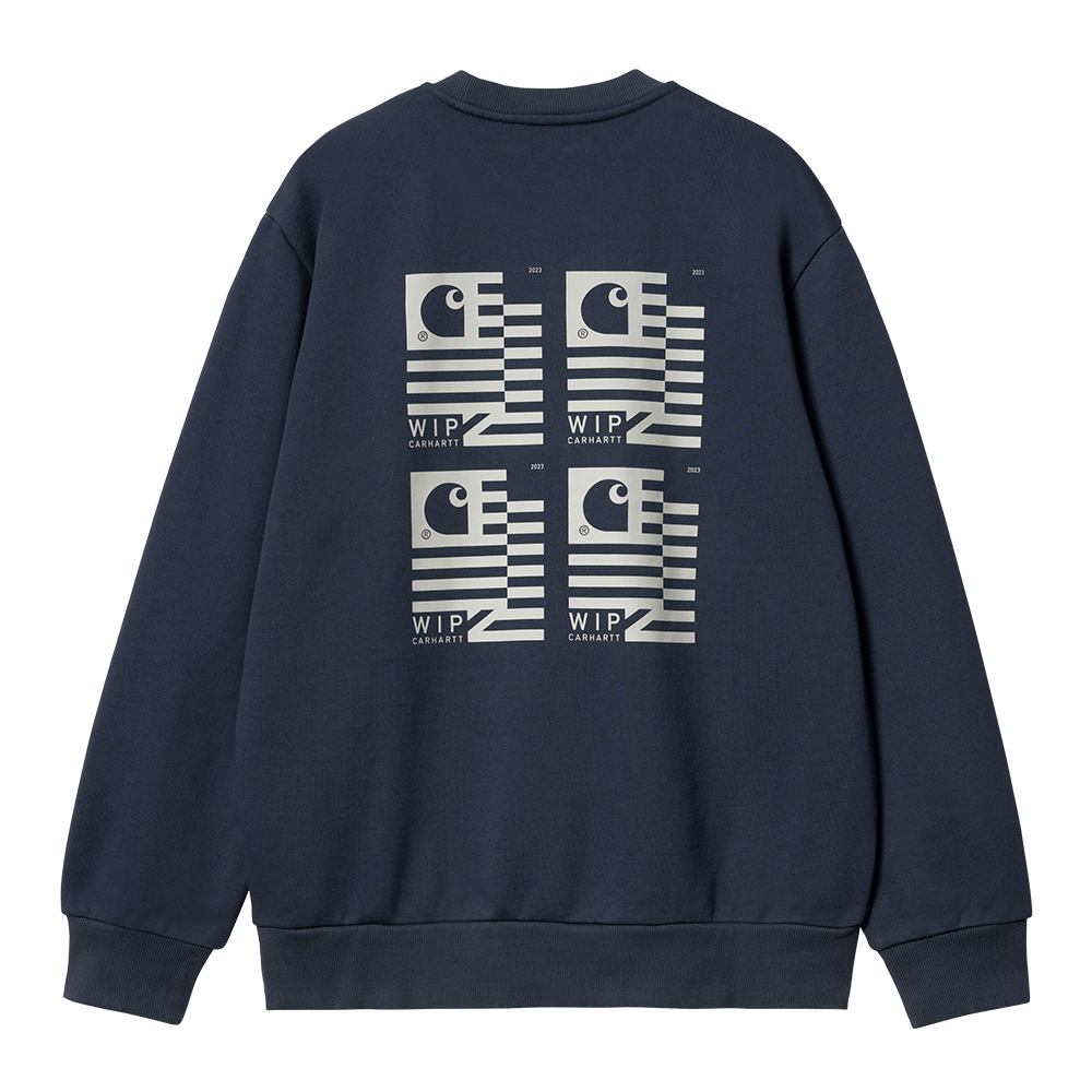 Carhartt WIP Stamp State Sweatshirt - Blue Grey