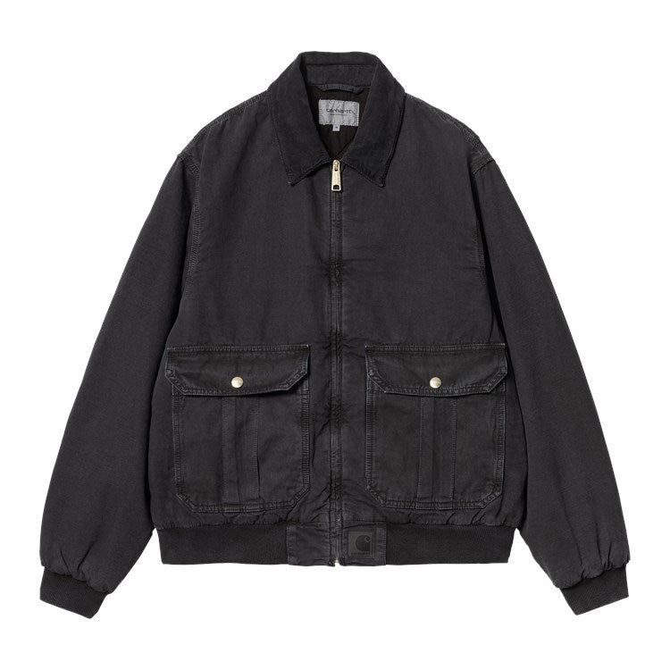 Carhartt WIP Stanton Jacket - Black Stone Dyed