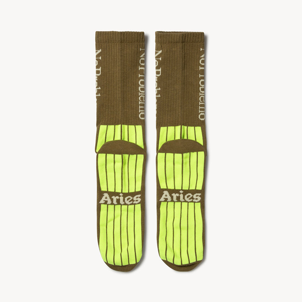 Aries Arise No Problemo Socks - Olive