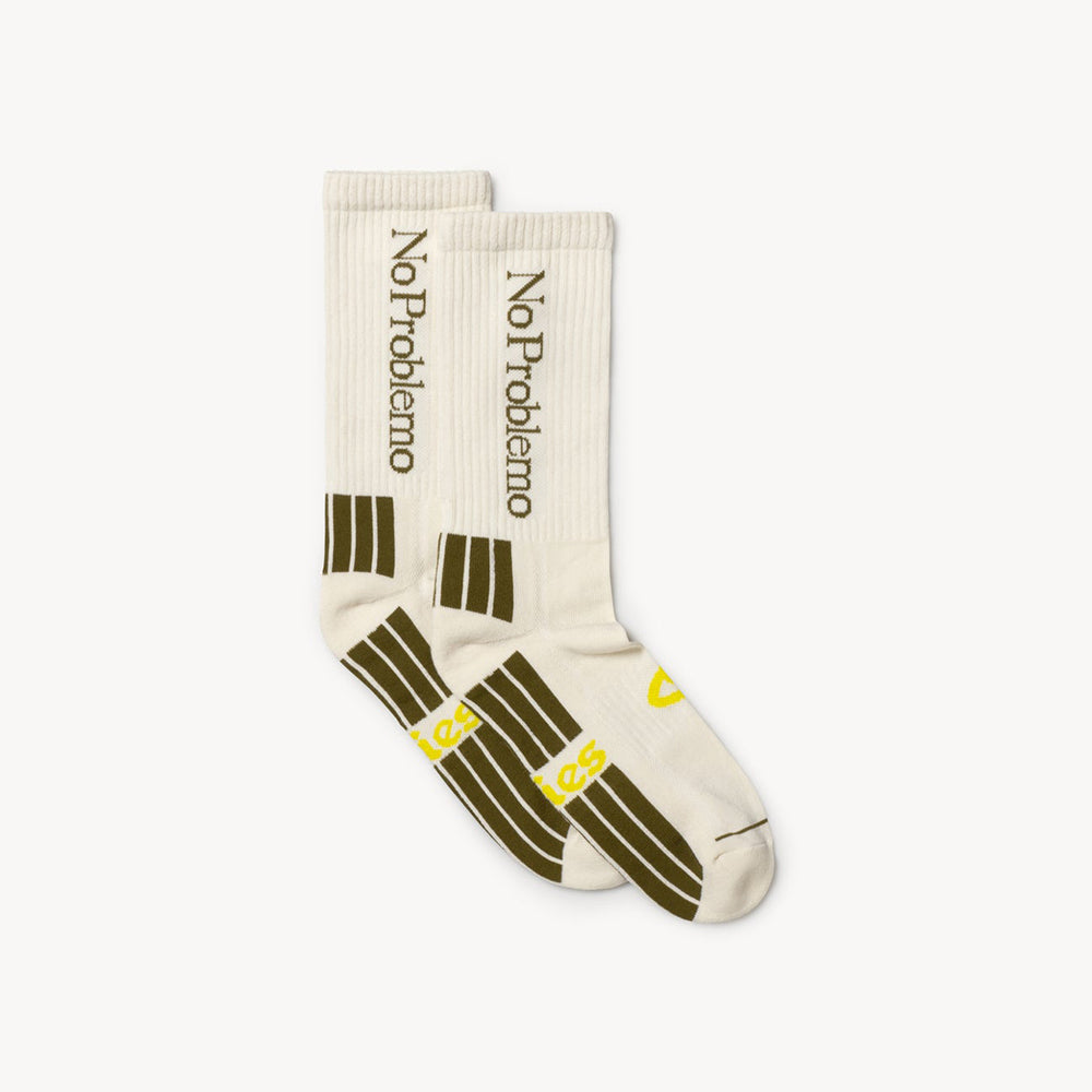 Aries Arise No Problemo Socks - Alabaster