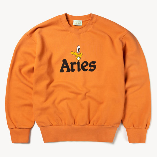 Aries Arise Aye Duck Sweatshirt - Coral