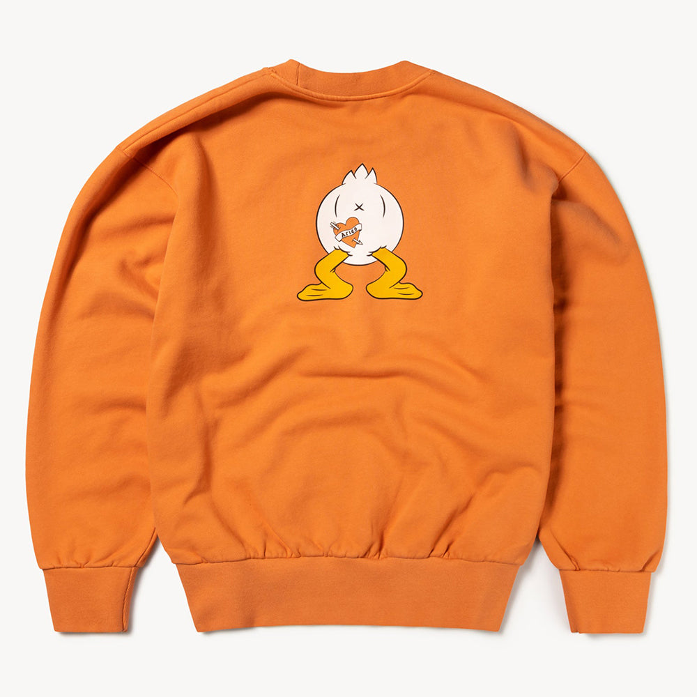 Aries Arise Aye Duck Sweatshirt - Coral