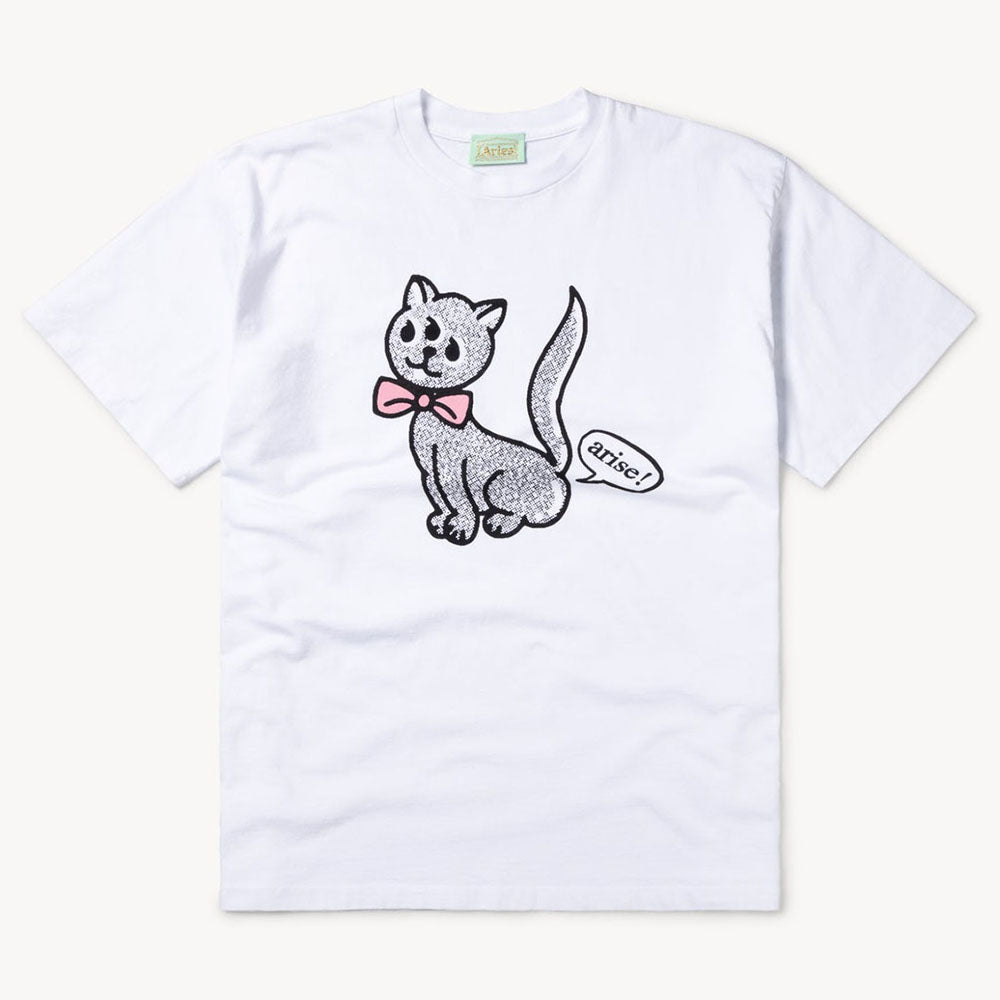Aries Arise Tuatura Cat T-Shirt - White