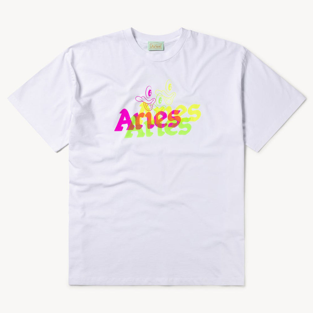 Aries Arise Trippy Aye Duck T-Shirt - White