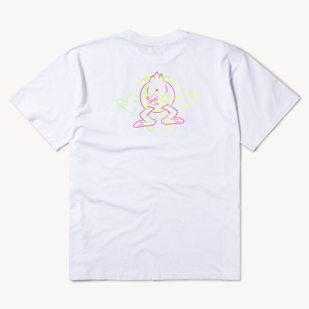 Aries Arise Trippy Aye Duck T-Shirt - White