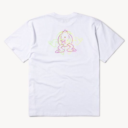 Aries Arise Trippy Aye Duck T-Shirt - White