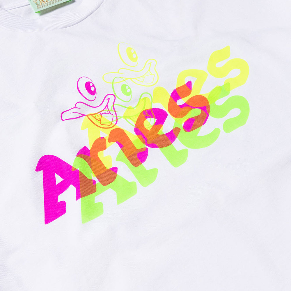 Aries Arise Trippy Aye Duck T-Shirt - White