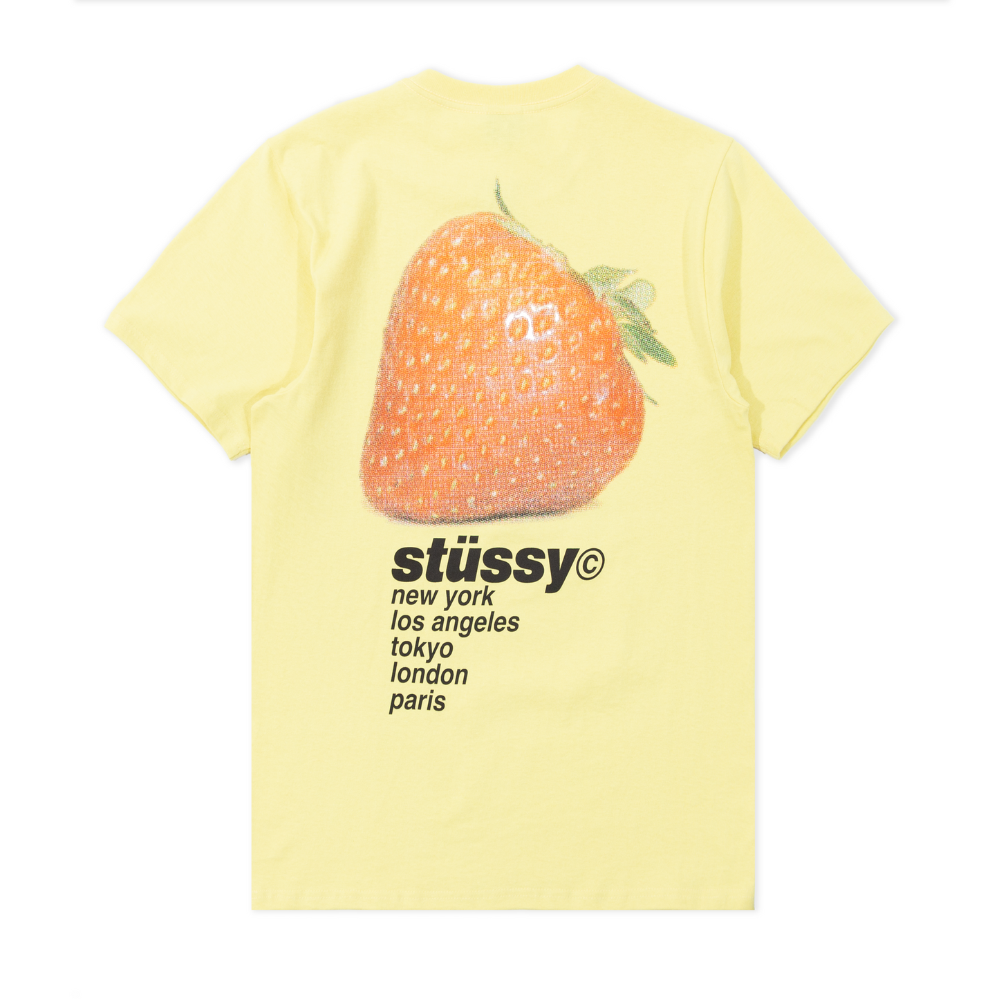 Stüssy Strawberry T-Shirt - Yellow