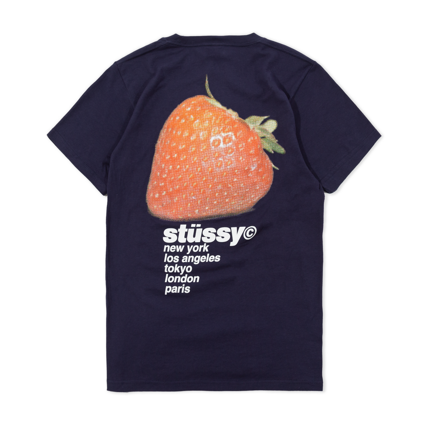 Stüssy Strawberry T-Shirt - Navy