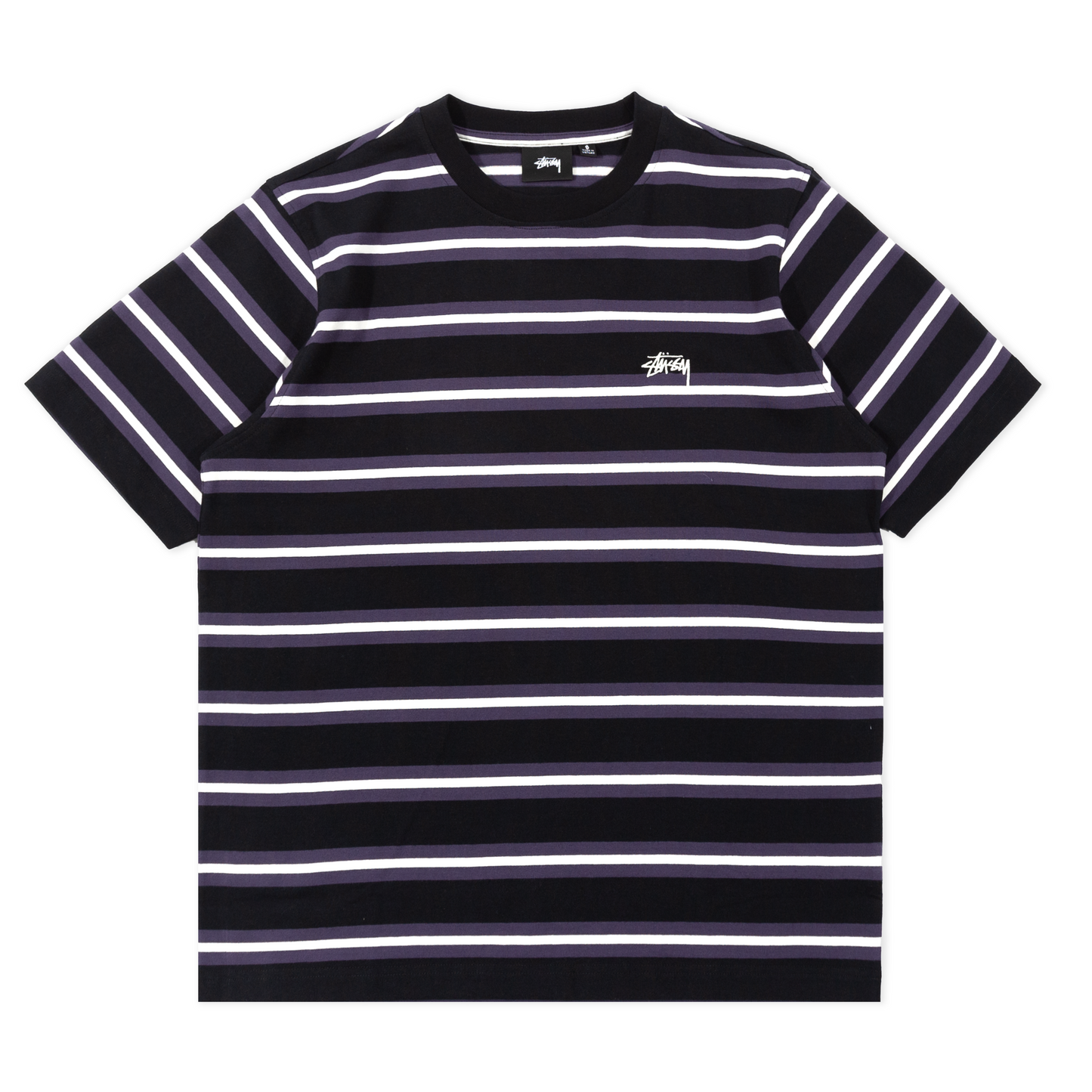 Stüssy Multi Stripe T-Shirt - Black