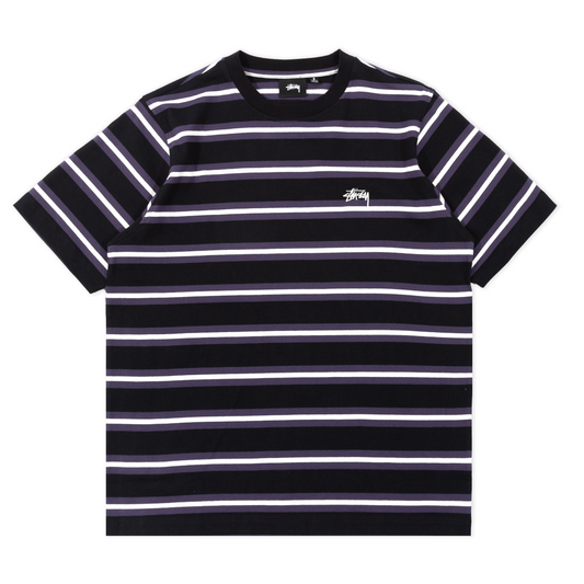 Stüssy Multi Stripe T-Shirt - Black