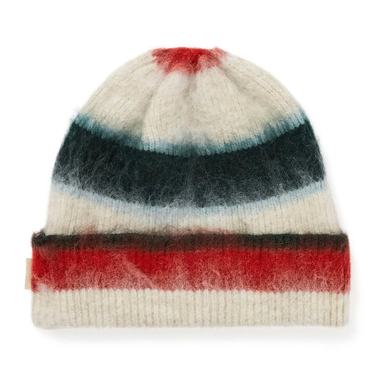 This Is Never That Striped Mohair Beanie - Navy