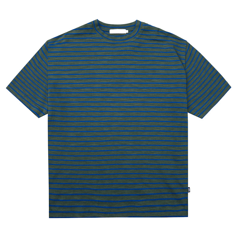 General Admission Striped Slub T-Shirt - Green