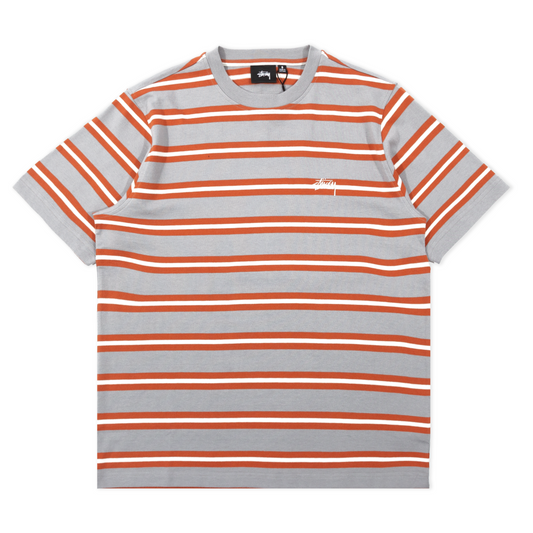 Stüssy Multi Stripe T-Shirt - Grey