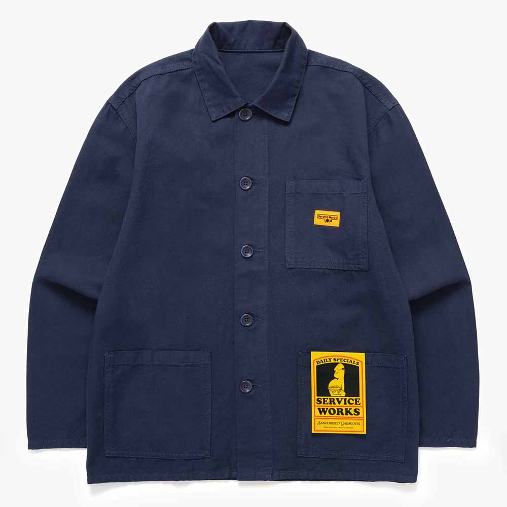 Service Works Canvas Chore Shirt - Dark Navy