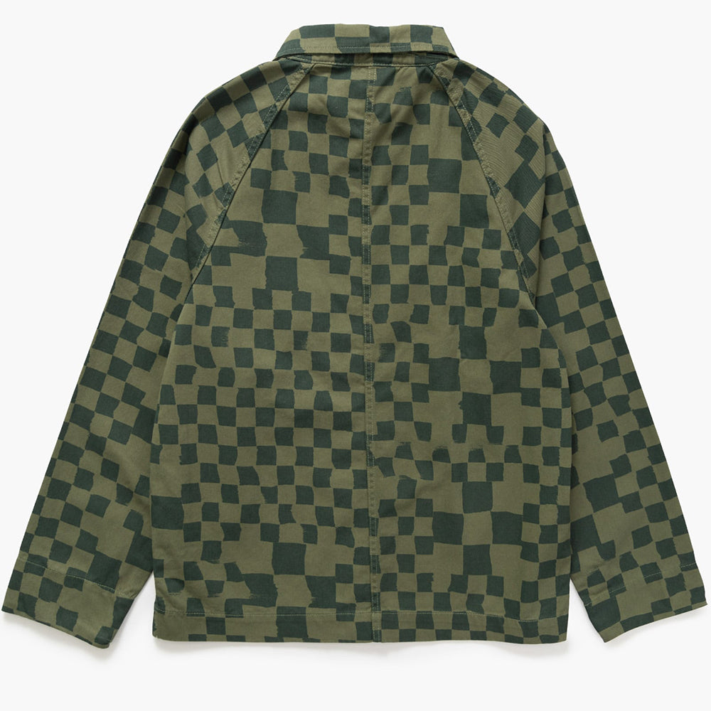 Service Works Drill Printed FOH - Olive Checker