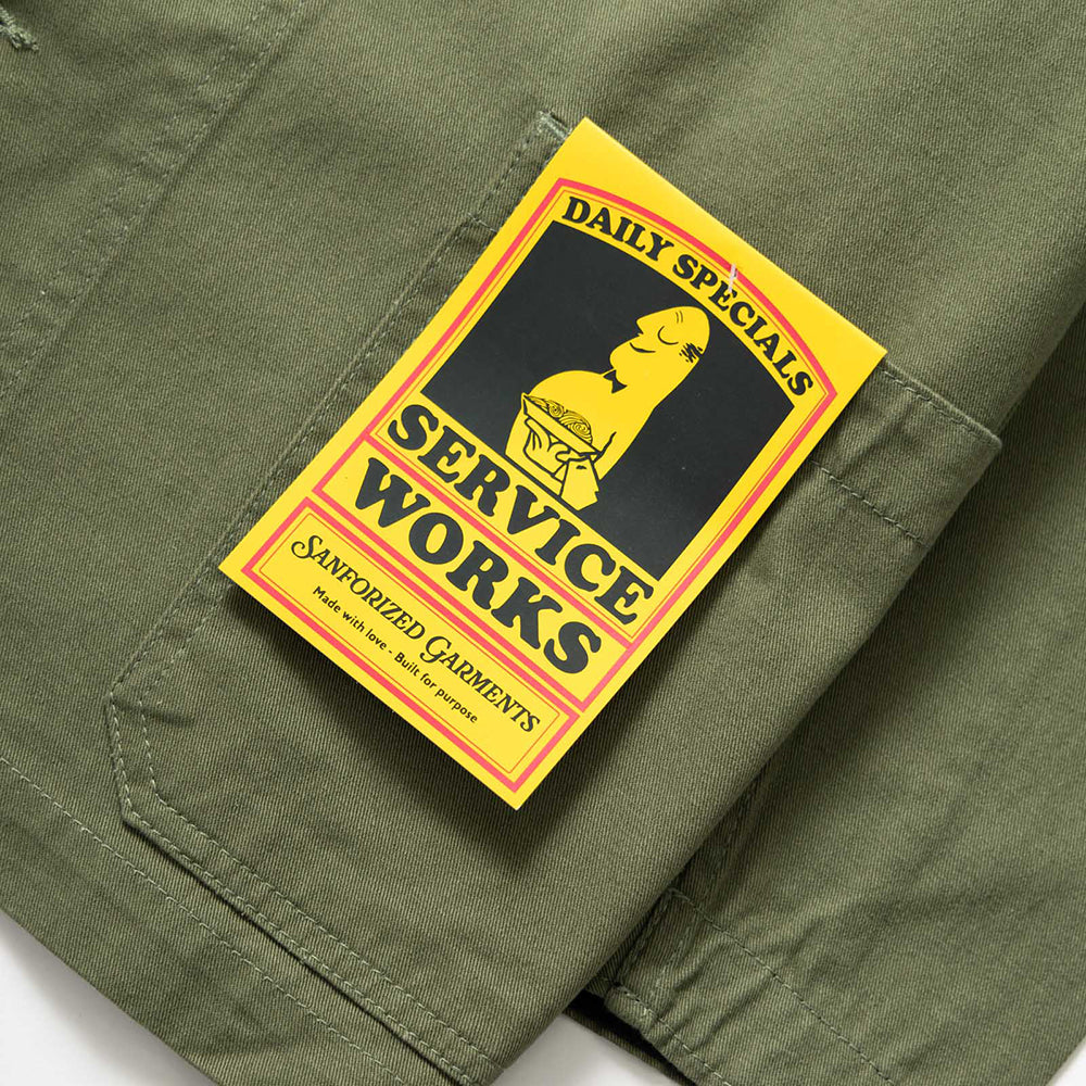 Service Works Drill Server Suit Jacket - Olive