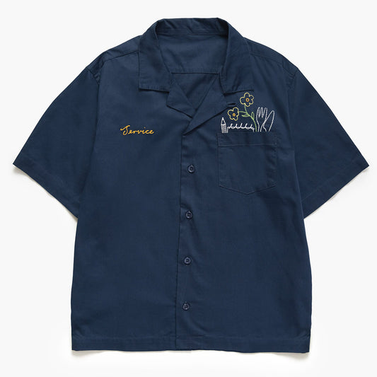 Service Works Light Twill Necessities S/S Shirt - Navy