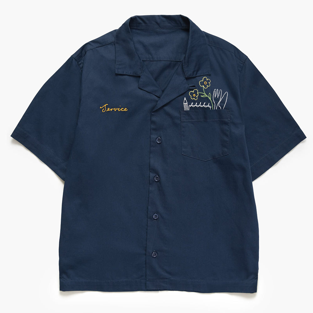 Service Works Light Twill Necessities S/S Shirt - Navy